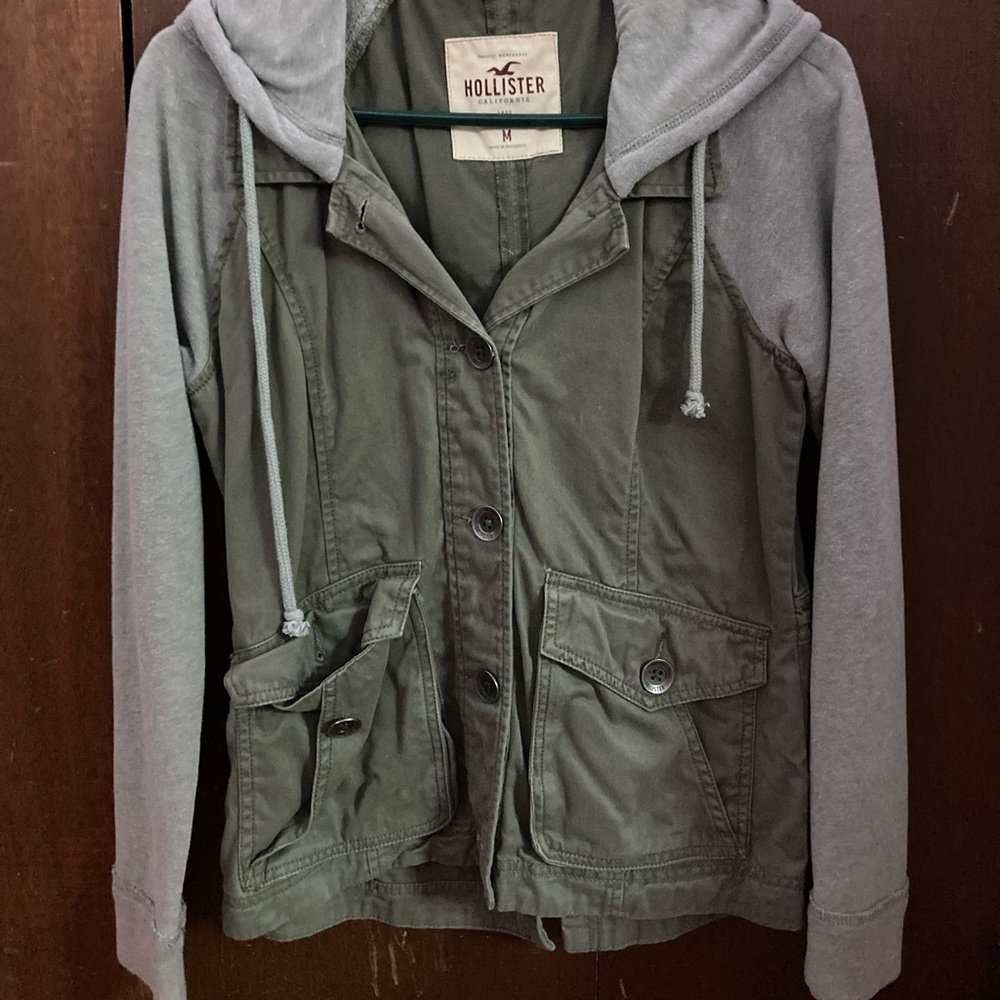 Green and gray jacket